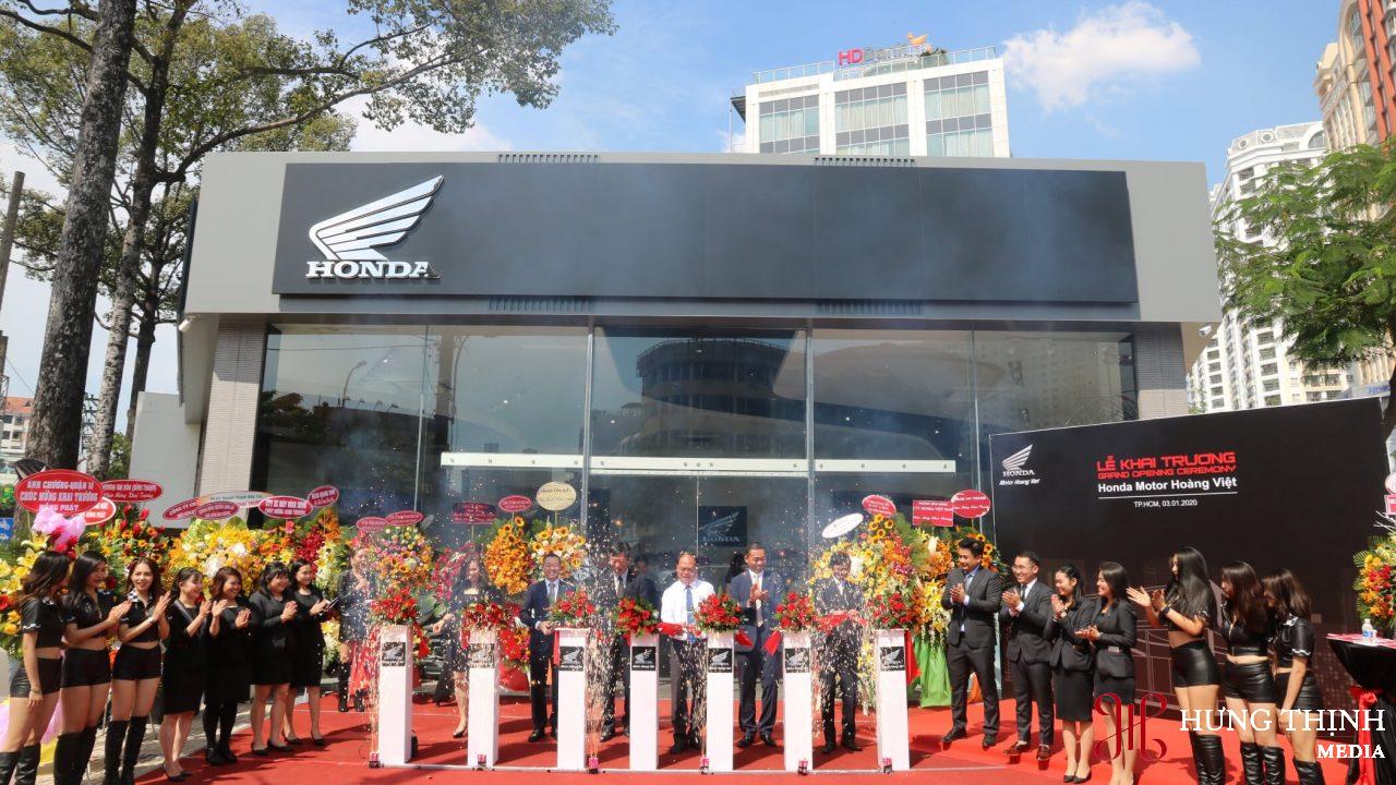 Cho thuê sân khấu khai trương Honda Motor Hoàng Việt 