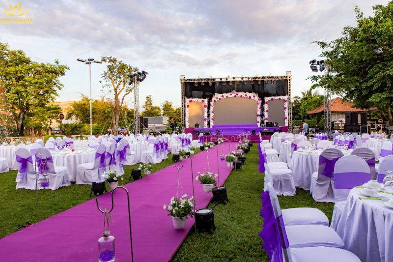 Cách trang trí sự kiện ngoài trời 