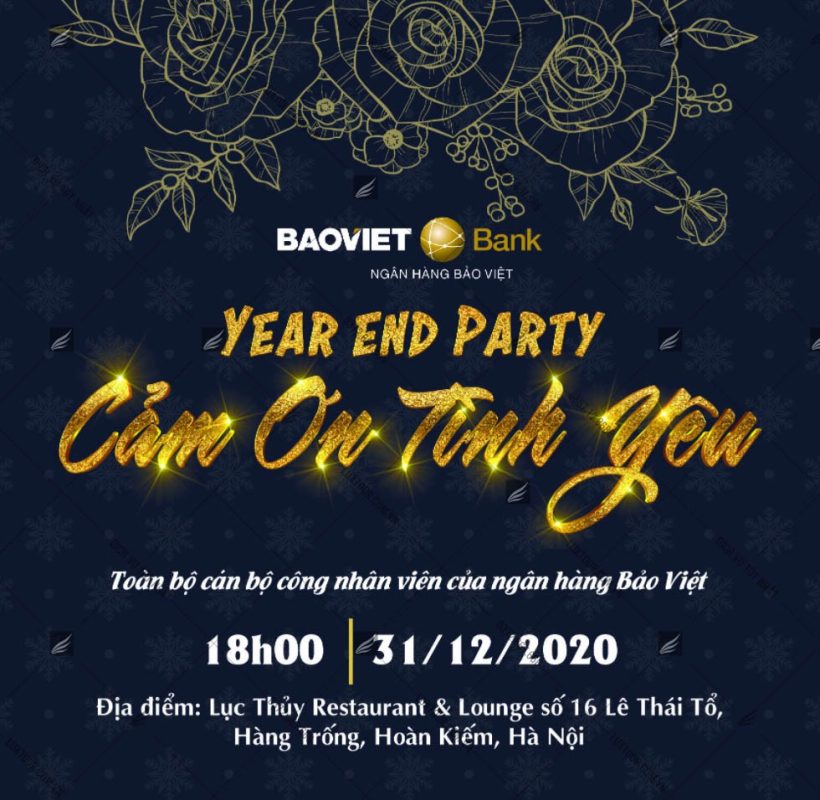 thư mời year end party
