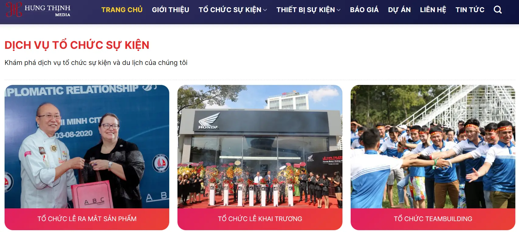 Đơn vị tổ chức sự kiện khánh thành