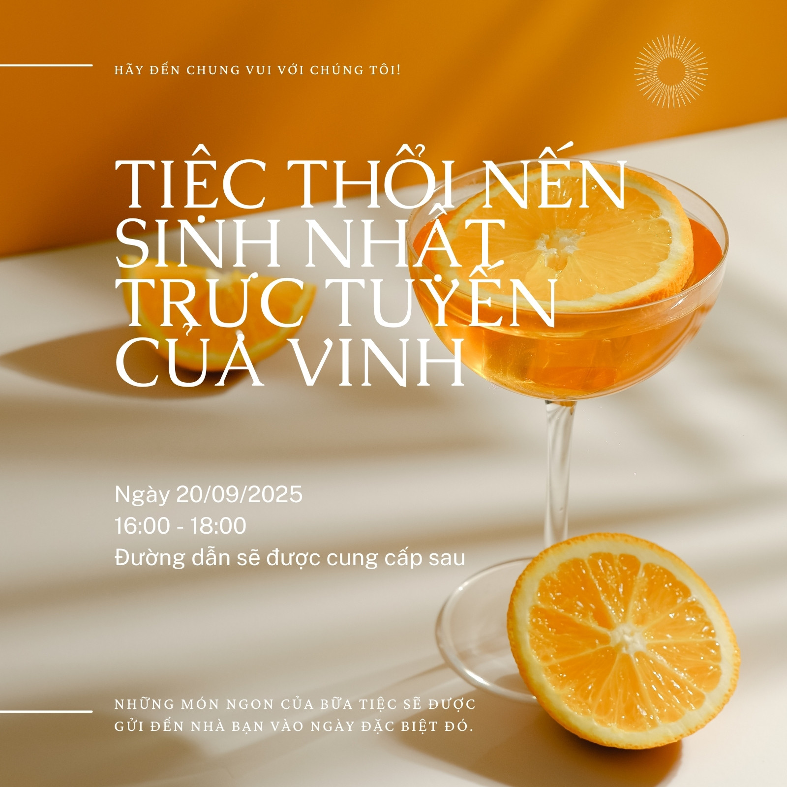 Mẫu thiệp mời sự kiện sinh nhật do Sự kiện Hưng Thịnh thiết kế và in ấn